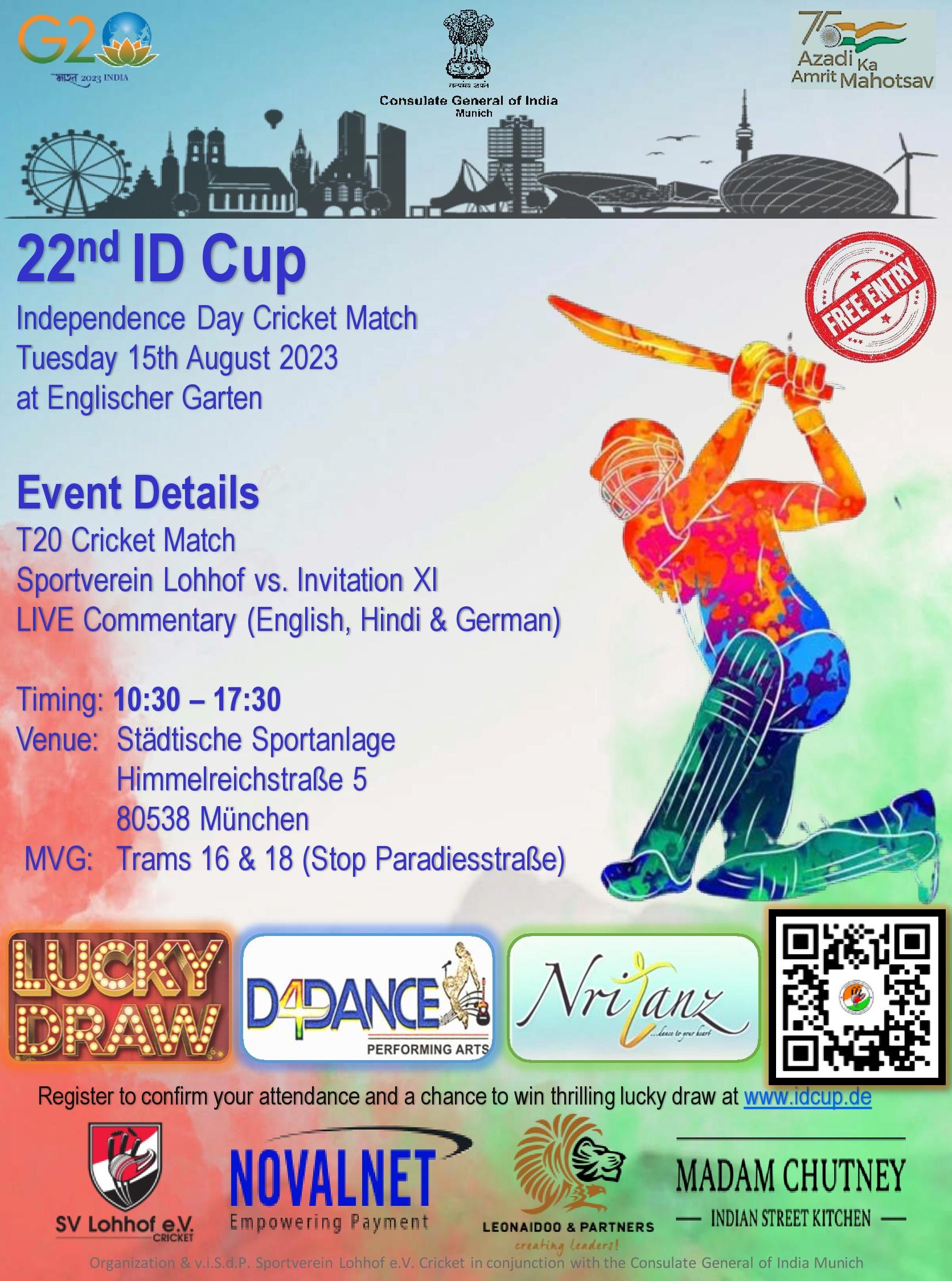 Official invitation poster of the ID Cup 2023